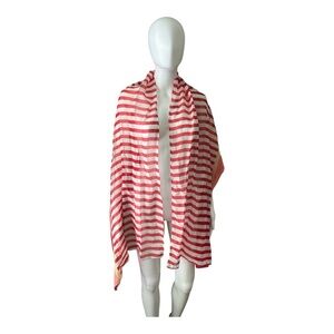 Mix No. 6 Red Striped Scarf